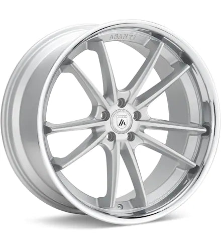 ASANTI BLACK LABEL ABL - 23 GLOSS BLACK W/CHROME LIP - Gun Hill Tire House (WTW - WHOLESALE TIRES & WHEELS)