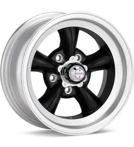 AMERICAN RACING AUTHENTIC HOT ROD VN105 TORQ - THRUST D ANTHRACITE W/MACH LIP - Gun Hill Tire House (WTW - WHOLESALE TIRES & WHEELS)